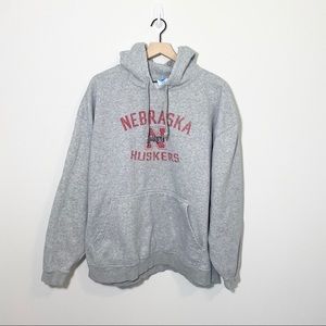 Nebraska Huskers Pullover Gray Hoodie XXL